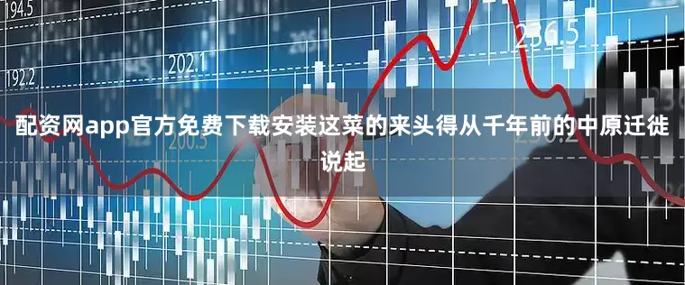 配资网app官方免费下载安装这菜的来头得从千年前的中原迁徙说起
